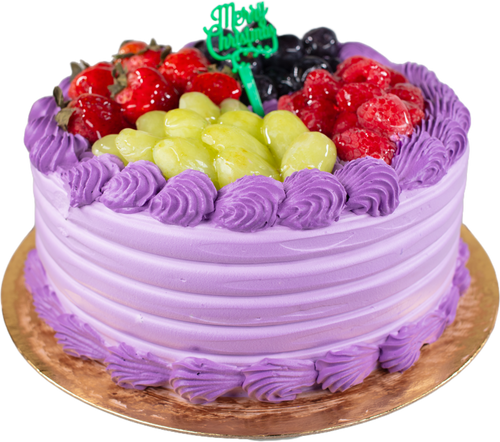 Ube Fruit Cake